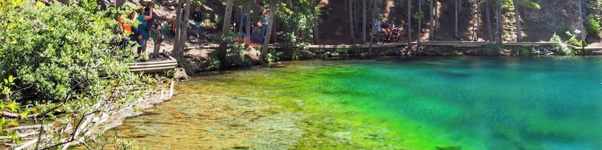 A short hike uphill awards not only views of the valley below but a view of these amazingly #green lakes