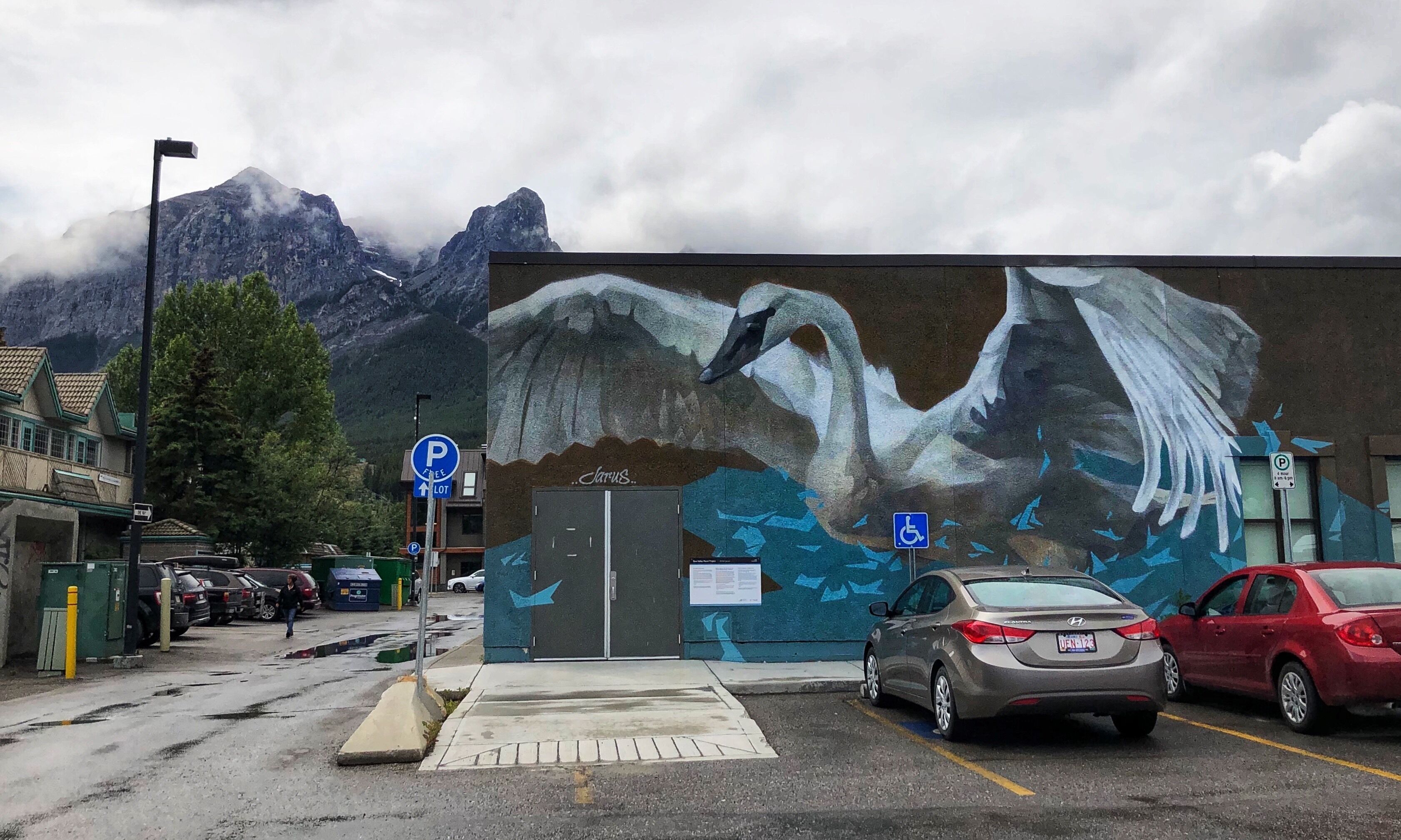 Mural in downtown Canmore. 

#MyBackyard