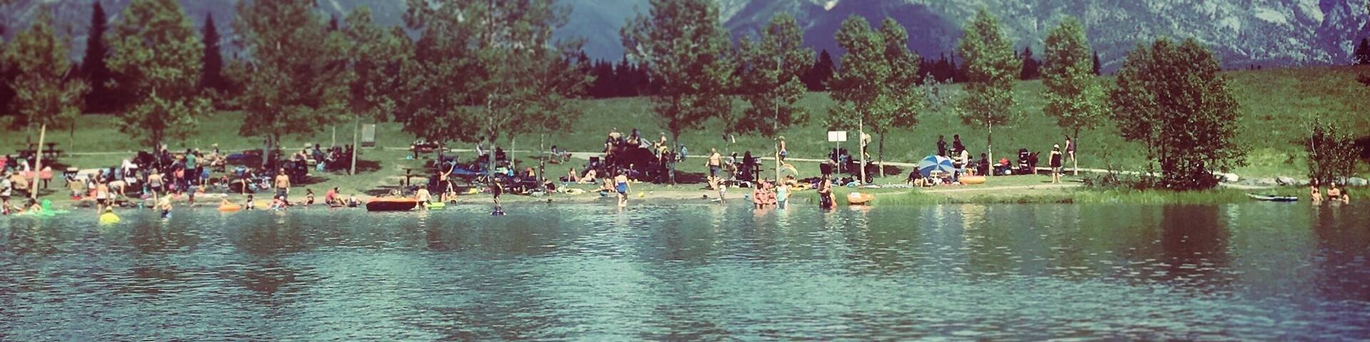 Best mountain lake beach! #aquatrove