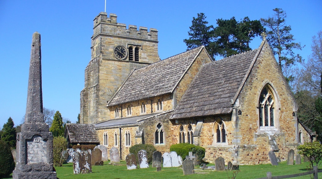 St Mary Magdalene parish church, Rusper, West Sussex, seen from the southeast