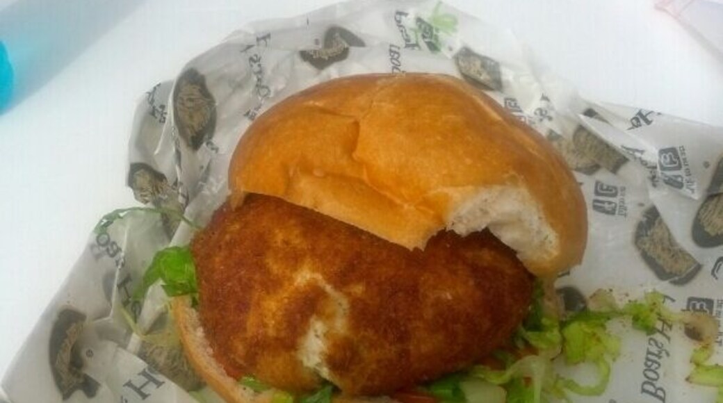 Crabcake sandwich.