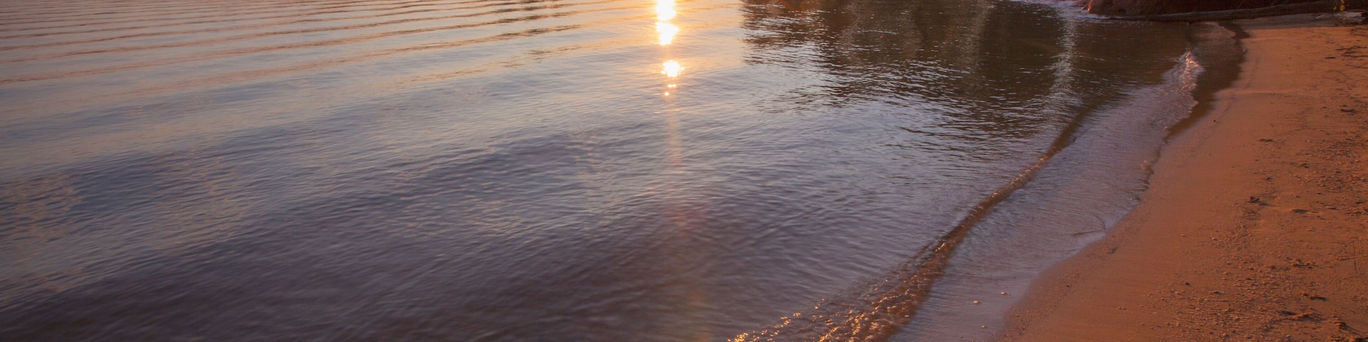 A sunset view of Lake Norman in North Carolina.