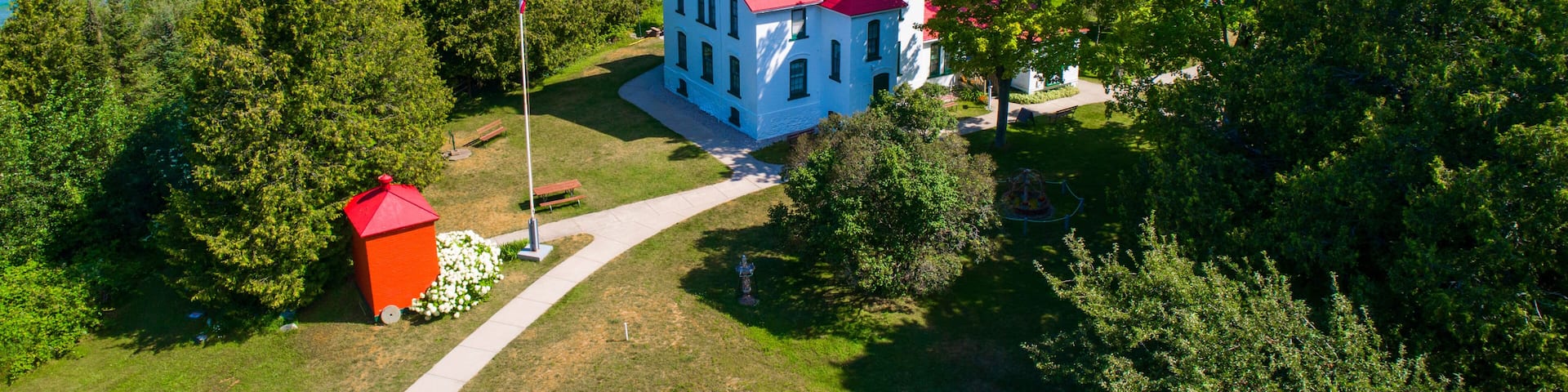 Grand Traverse Light is a lighthouse in the U.S. state of Michigan, located at the tip of the Leelanau Peninsula, which separates Lake Michigan and Grand Traverse Bay.