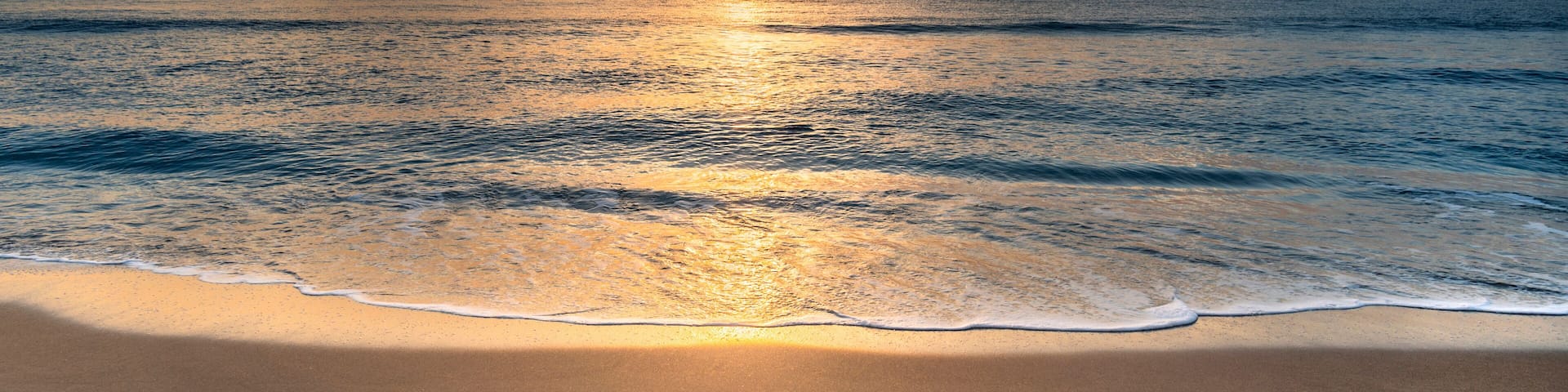 Sun rising above ocean and Delray Beach