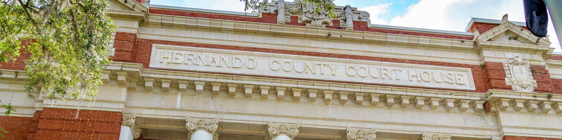 Hernando County Courthouse historic building - Brooksville, Florida, USA