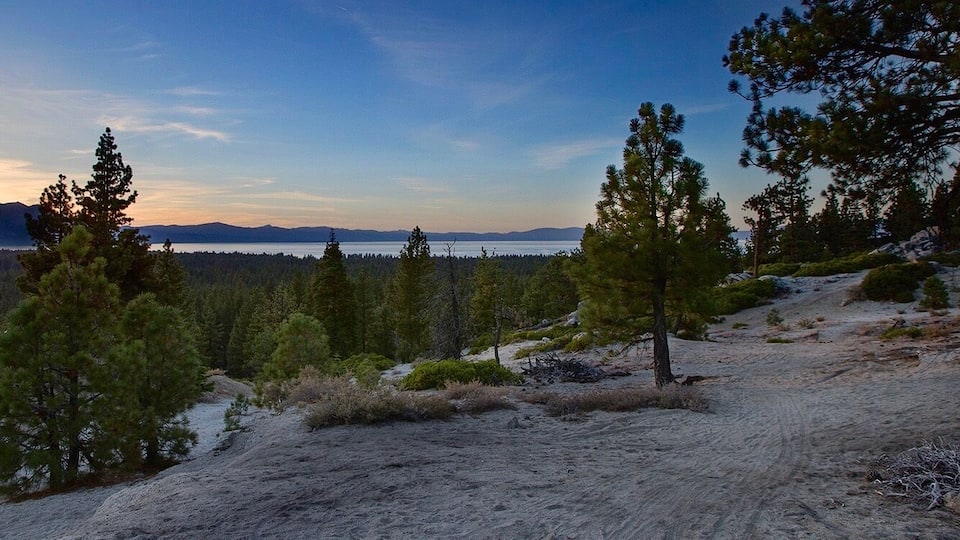 Lake Tahoe in the distance, can’t really grasp quite yet but you know the beauty is out there.