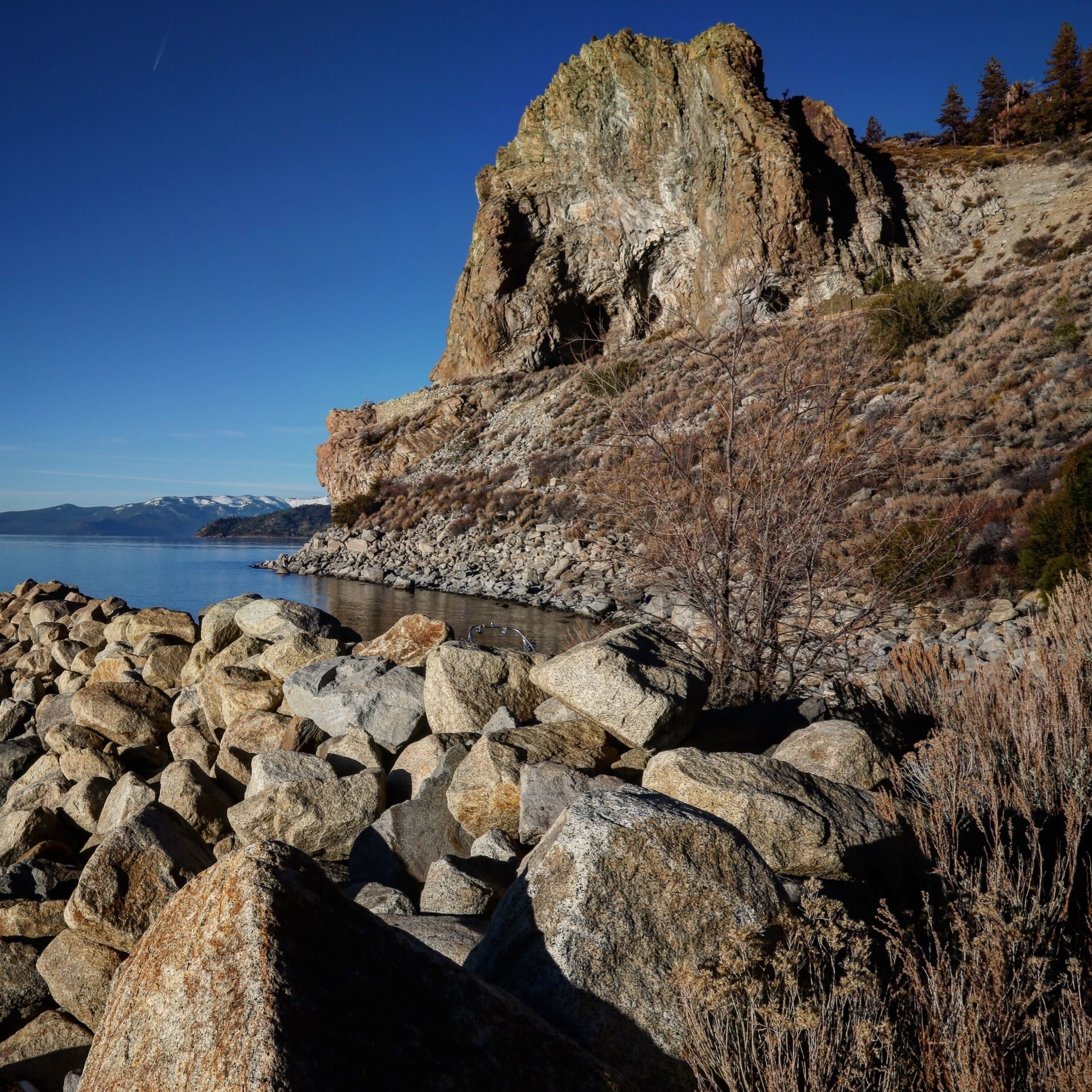 Cave Rock - historic area of Washoe Indians