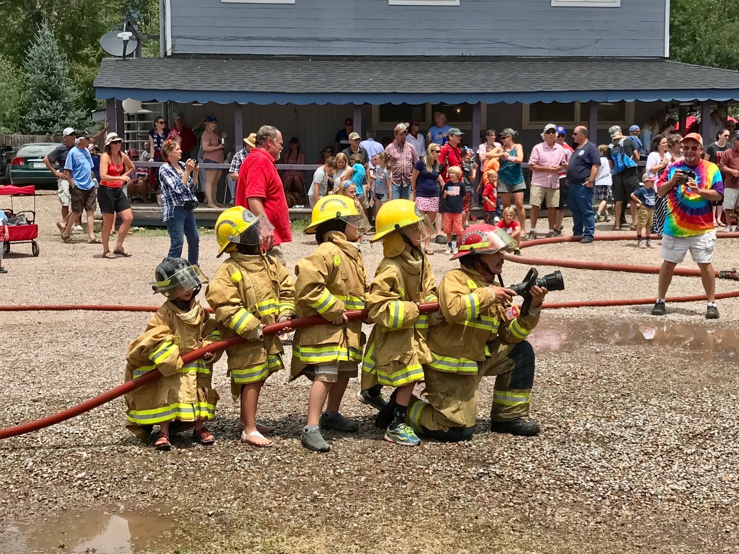 Fourth of July fire brigade.