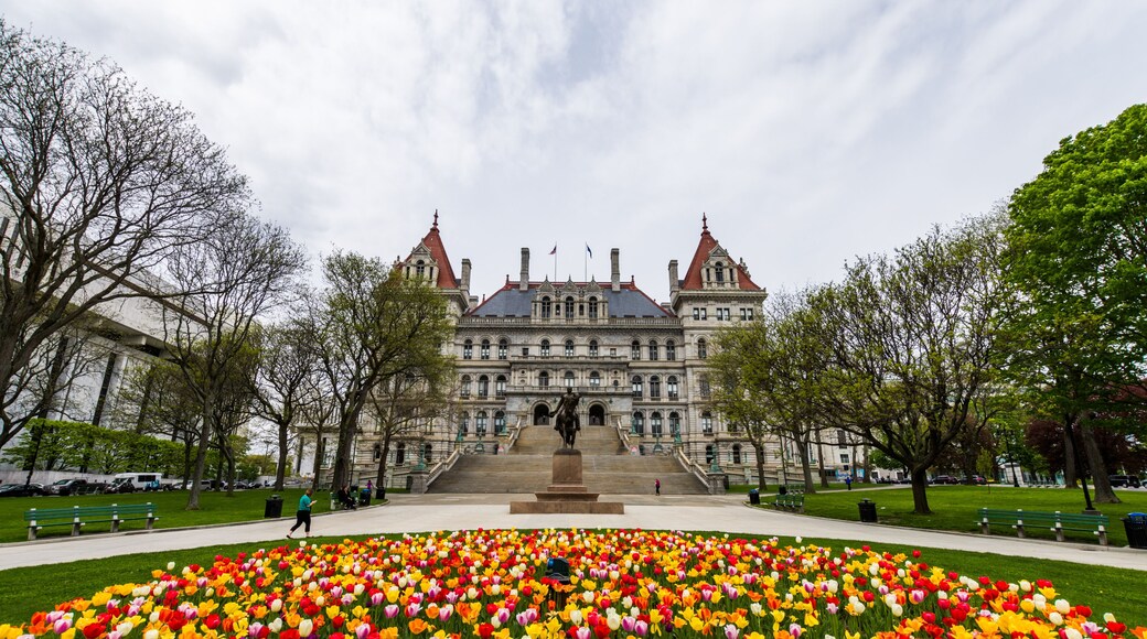Capitol Building Area in East Capitol Park in Albany, New York