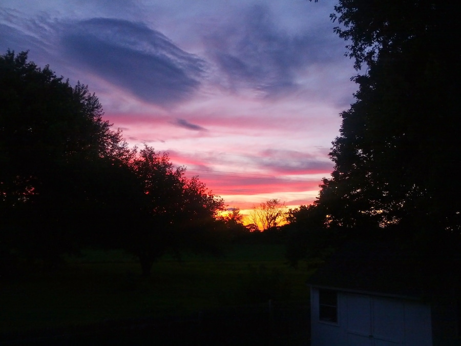 Awe inspiring sunset