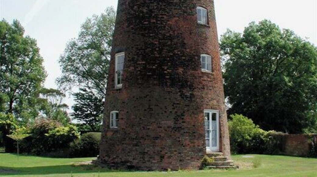 Former windmill at Mill House, Burton Pidsea, East Riding of Yorkshire, England.