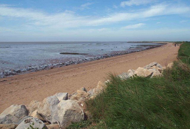 The Humber Estuary From the Crown and Anchor near Kilnsea, East Riding of Yorkshire, England.