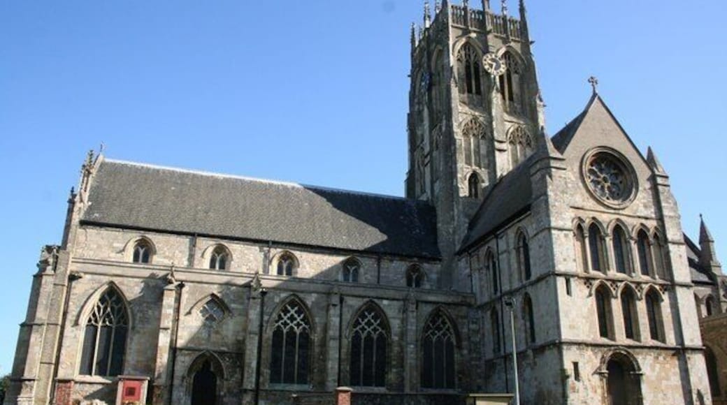 King of Holderness, St.Augustine's Church, Hedon, East Riding of Yorkshire, England. A large and imposing early 13th to early 14th century gothic.
