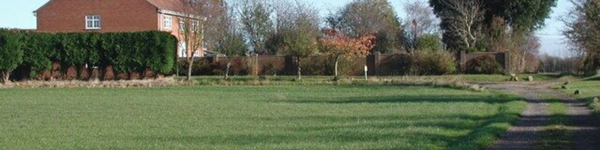 Hatfield Grange, south east of Great Hatfield, East Riding of Yorkshire, England. The modern farmhouse at Hatfield Grange, looking east along the bridleway between Withernwick Road and Hatfield Wood. Formerly part of the Bethell family estate, the 252 acre farm east of Great Hatfield village was sold to John R. Rawson in 1942.