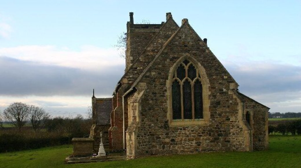 St Margaret's Church, Long Riston, East Riding of Yorkshire, England. Looking west from position