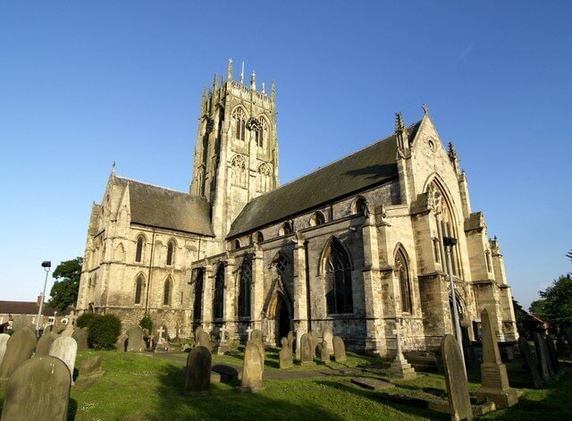 St. Augustine's Church, Hedon, East Riding of Yorkshire, England. Taken in the evening sunshine