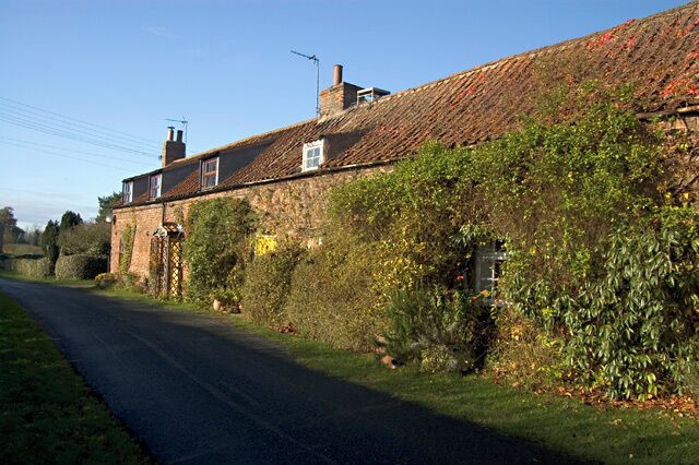 Sproatley cottages Row of cottages on Boggle Lane on the southern edge of the village