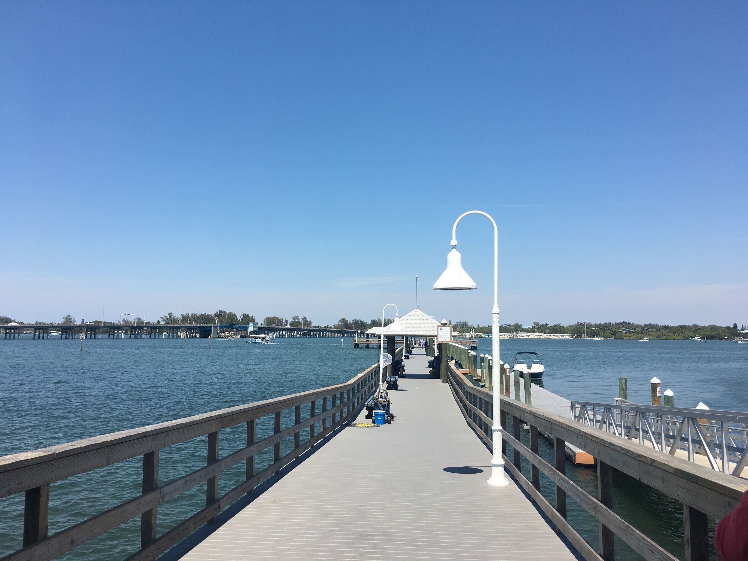 Quiet and small fishing town Bradenton beach 