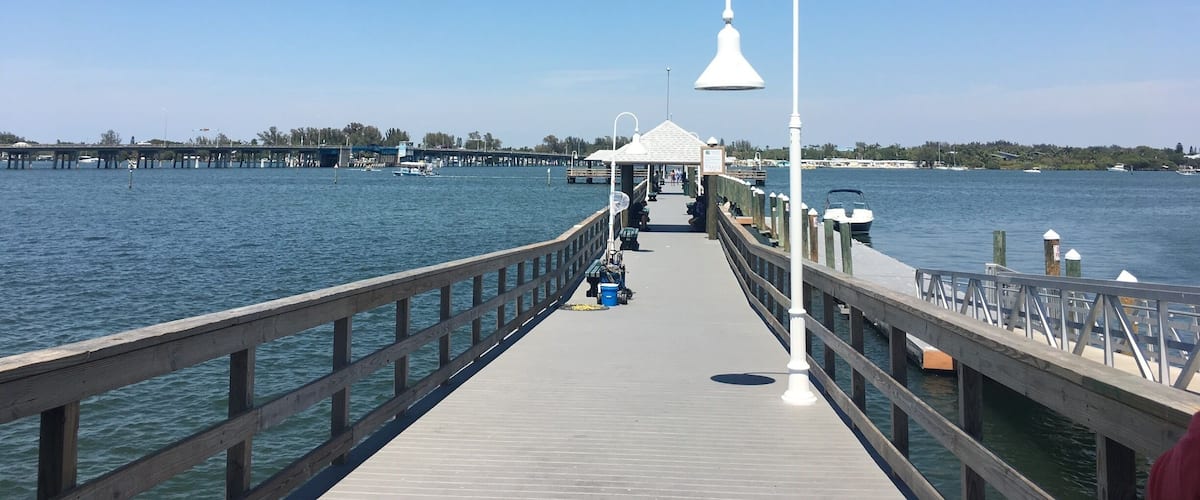 Quiet and small fishing town Bradenton beach