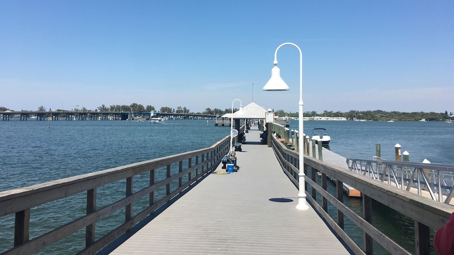 Quiet and small fishing town Bradenton beach