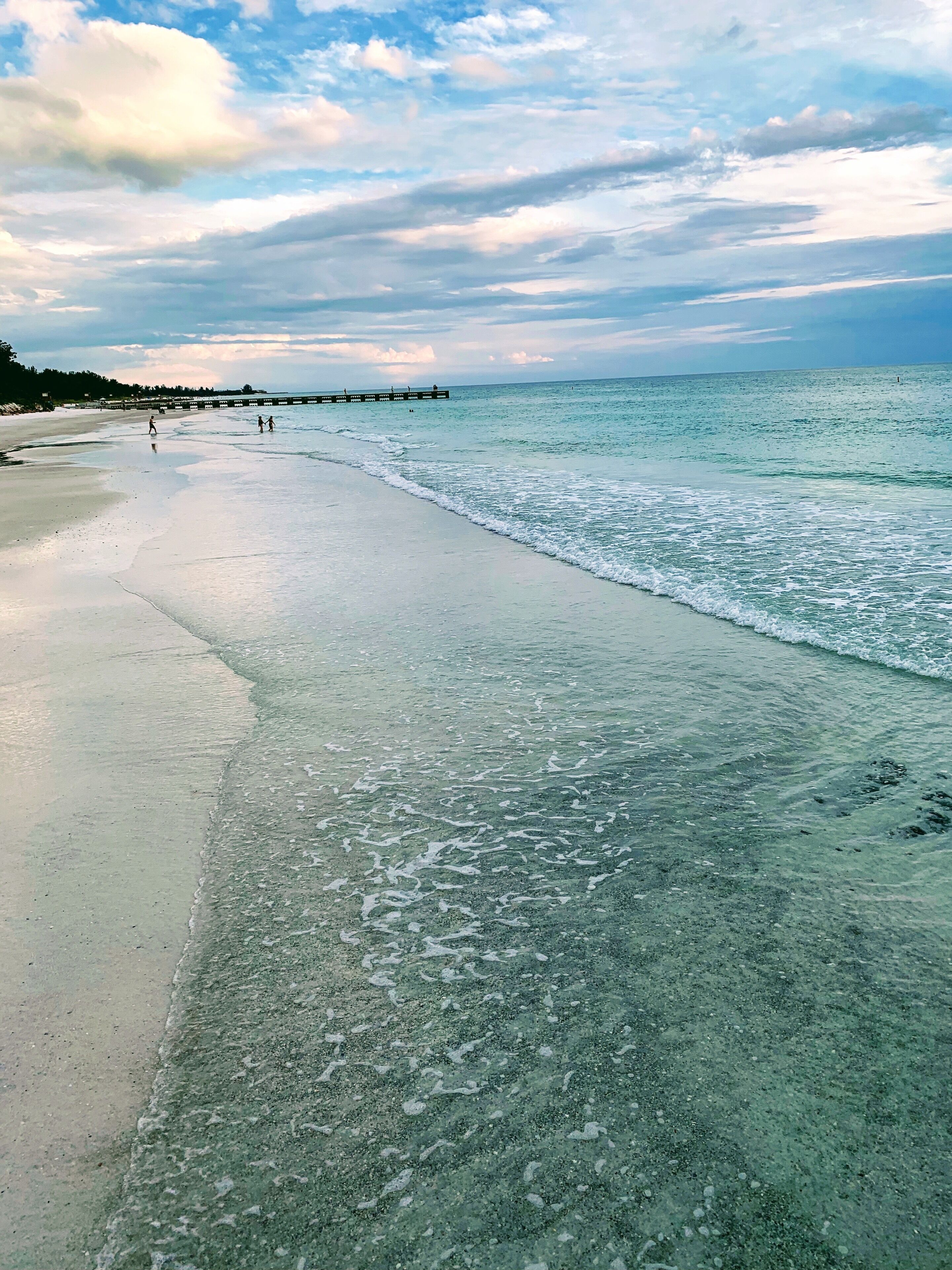 Beautiful evening on the beach