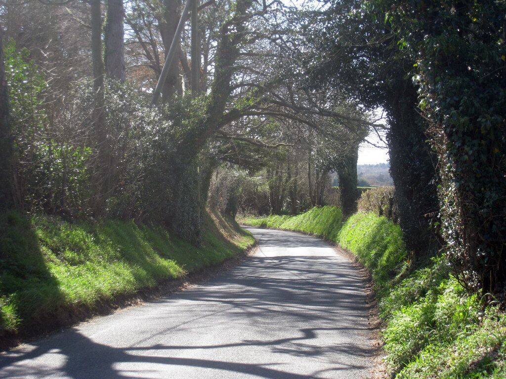 Hurst Wood Road near to Fegan Farm, near to Buxted, East Sussex, Great Britain.