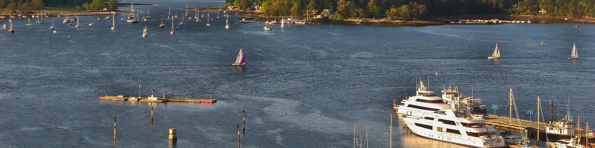 Protected Nanaimo Harbour and The Georgia Straits, Nanaimo, Vancouver Island, British Columbia, CAN