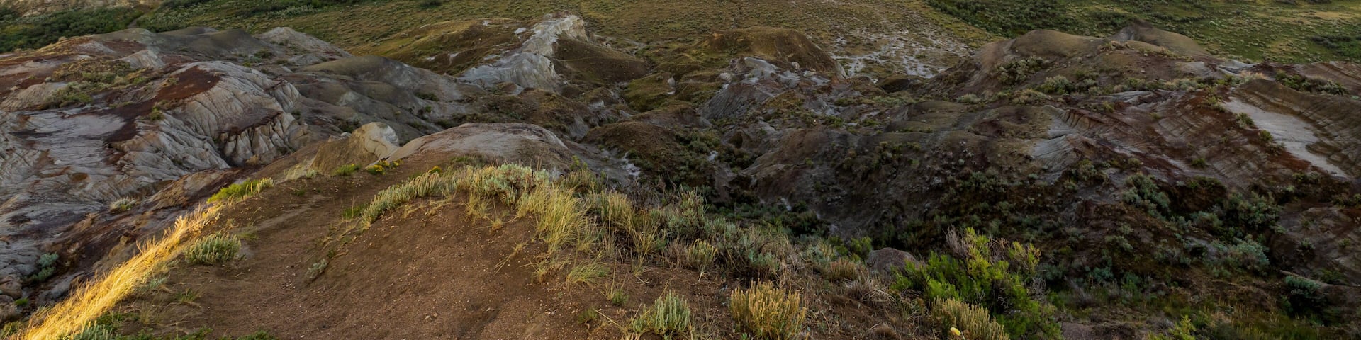 Red Deer River Canyon of Alberta in Canada