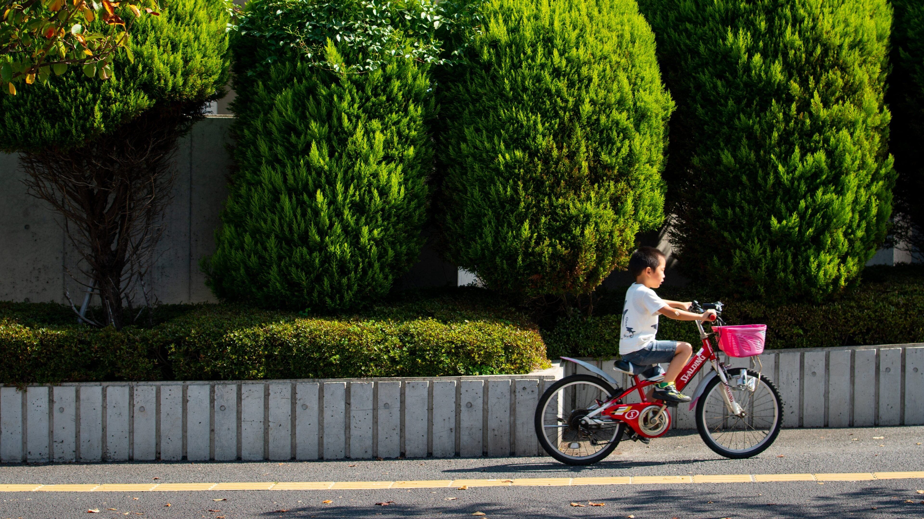 Urayasu showing cycling as well as an individual child