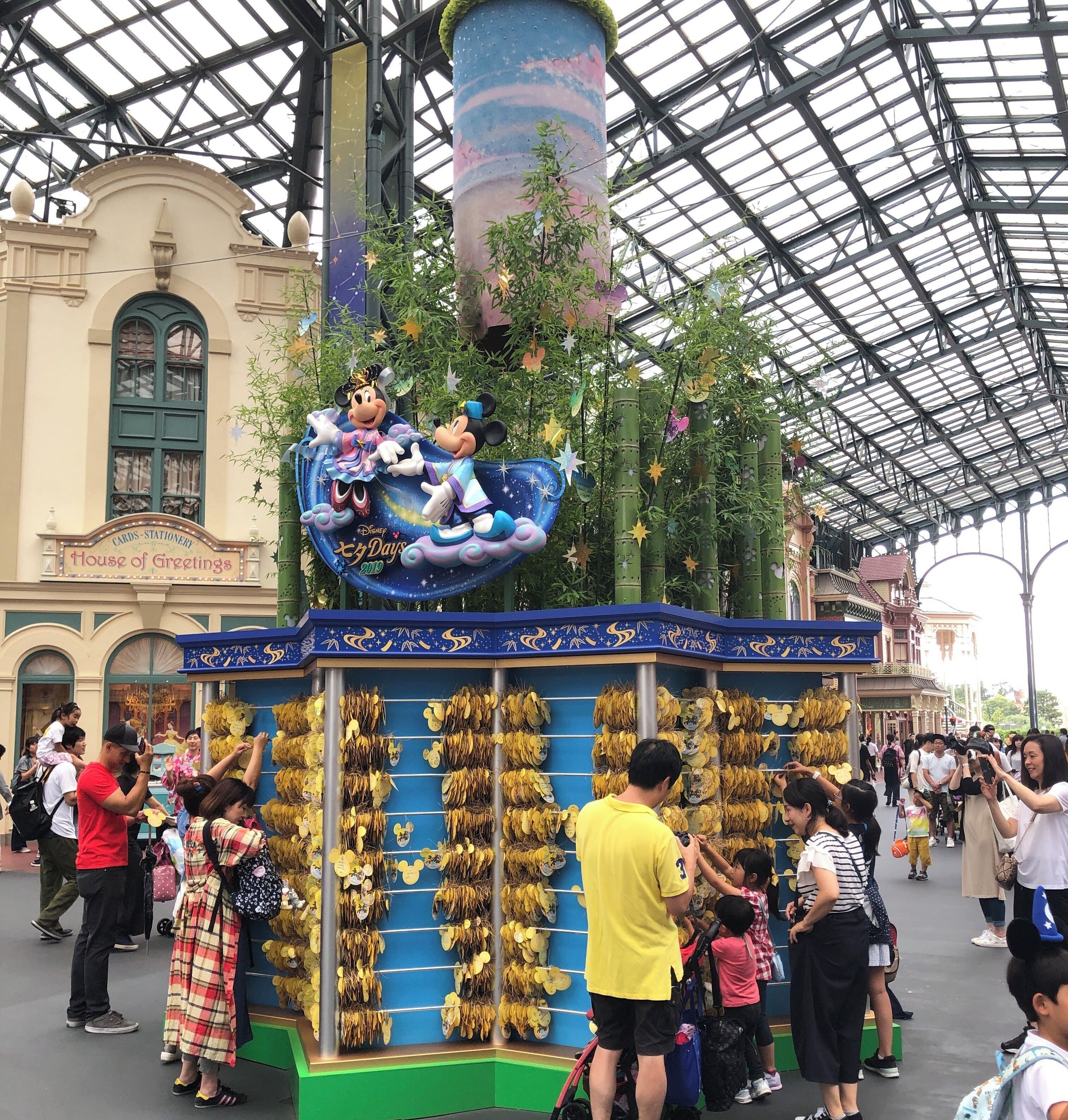 “Takabata” is coming to Japan now.  Many people write their own wishes on a small paper, binding it to the huge bamboo trees.