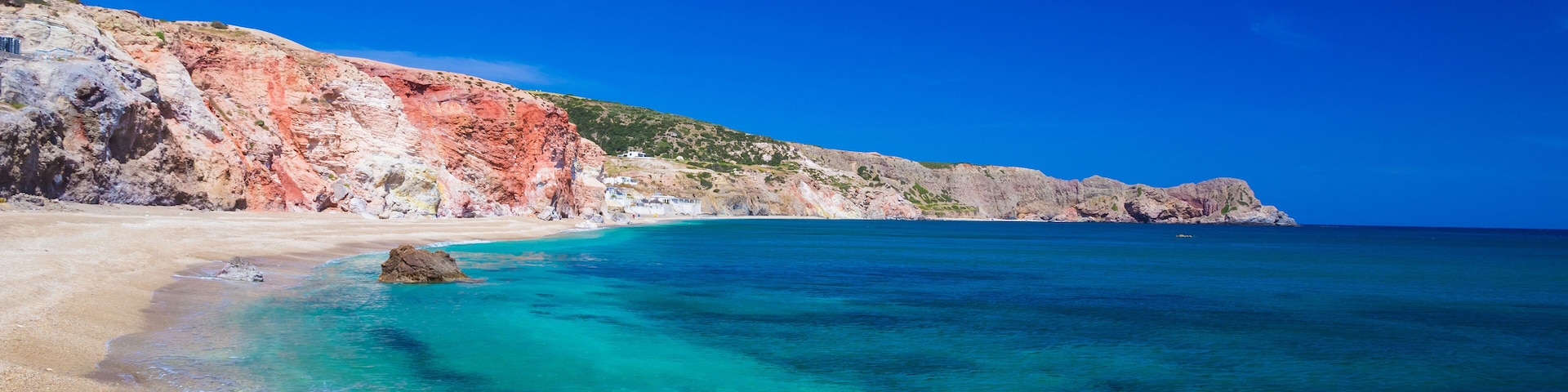 Paliochori beach, Milos island, Cyclades, Aegean, Greece