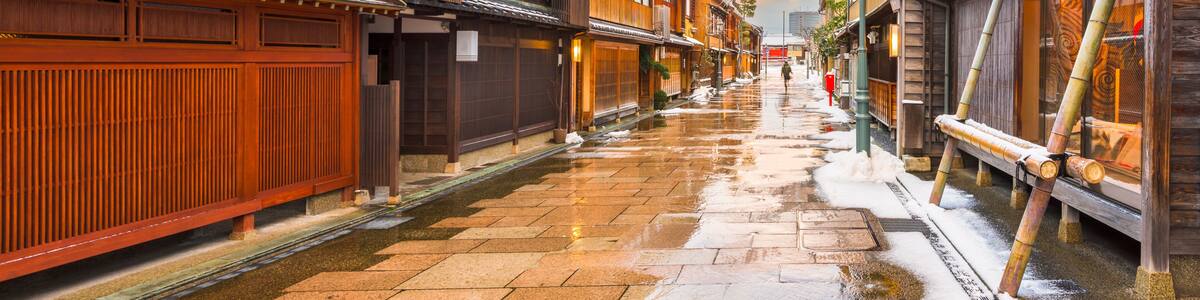 Nishi Chaya District in Kanazawa Japan