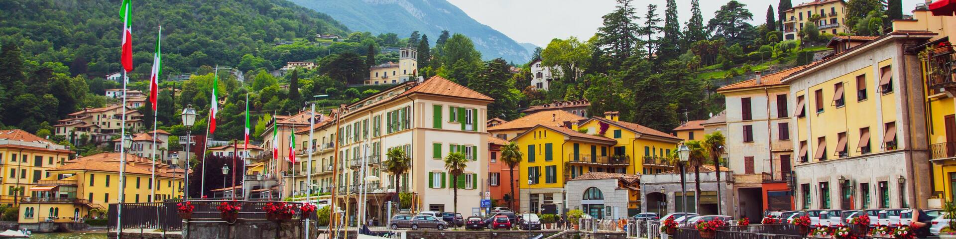 Menaggio town over the Lake Como in Lombardy region, Italy