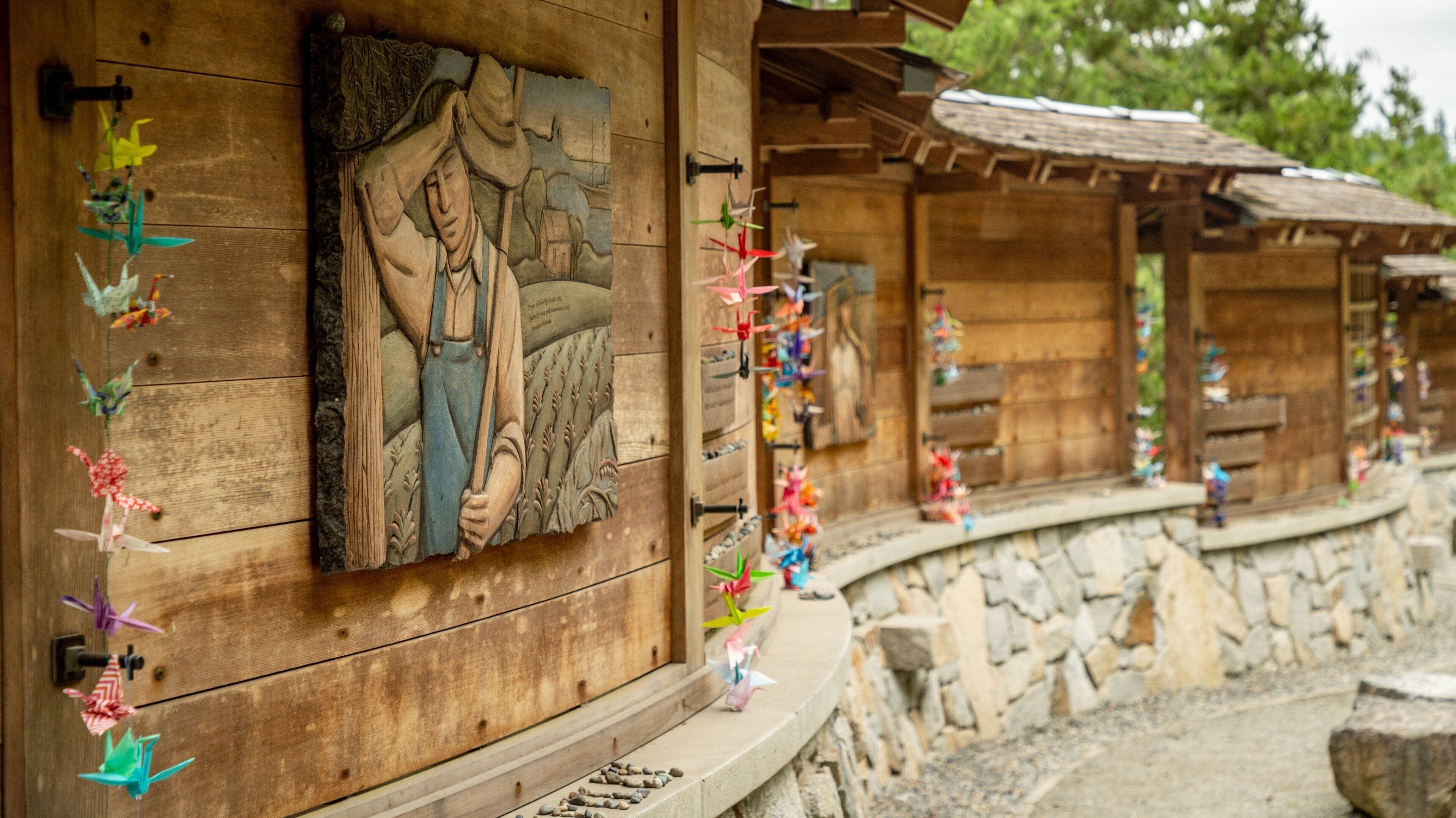 Bainbridge Island Japanese American Exclusion Memorial which includes outdoor art