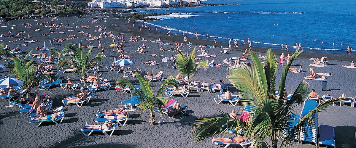 Playa Jardin, Puerto De La Cruz, Tenerife, Canary Islands, Spain