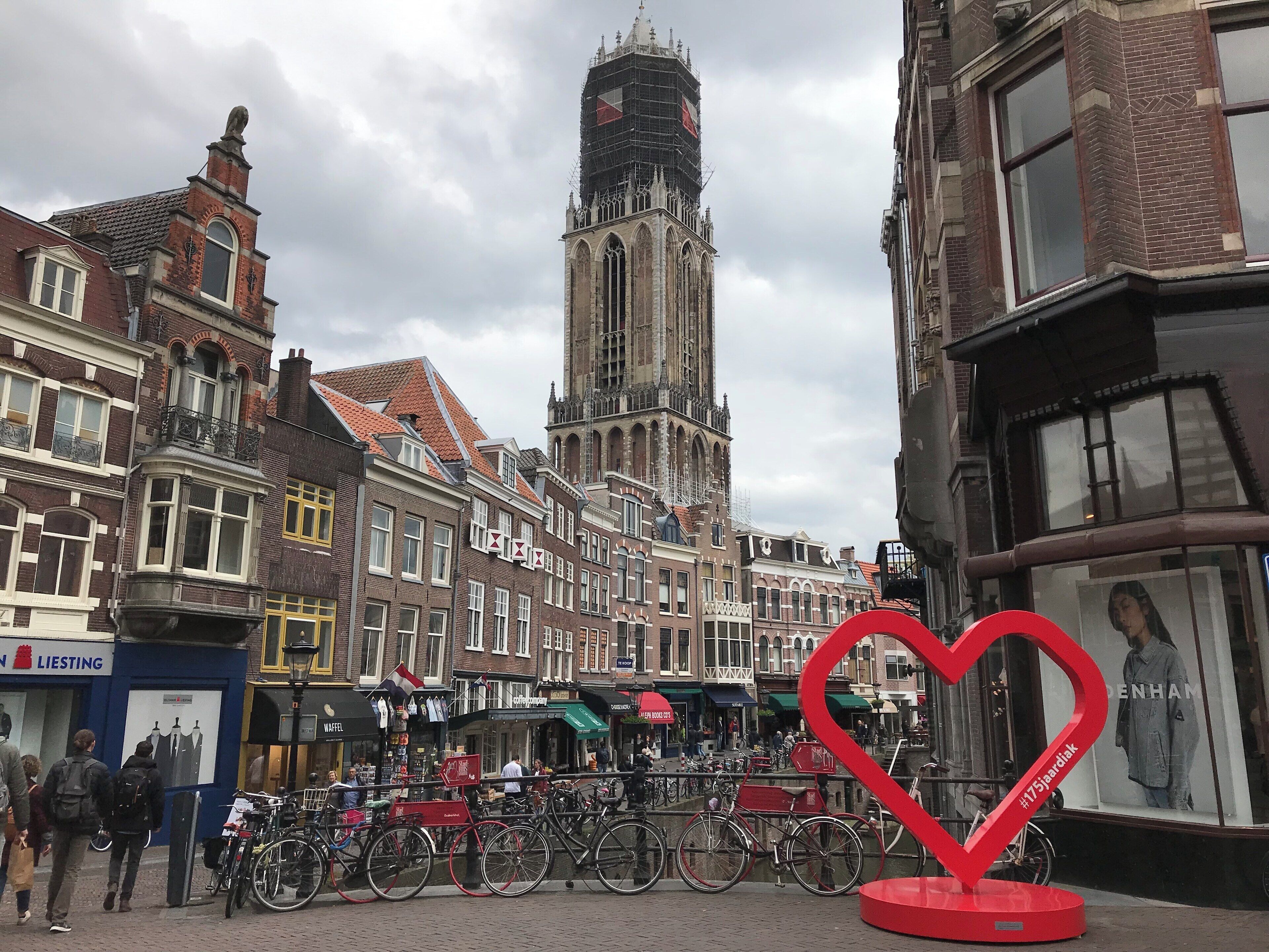 Smack in the heart of Ultrecht Netherlands. Such a beautiful city twenty minutes outside of Amsterdam.  I think it’s the Netherlands best kept secret. #ultrecht #ultrechtnetherlands #netherlands #heartoftown #flashpackingbarbie #worldtrip2019