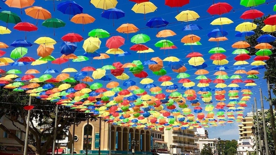 Torremolinos, Costa Del Sol. The main town centre square where they host a number of festivals and gigs aswell as bars and restaurants to enjoy he sunshine