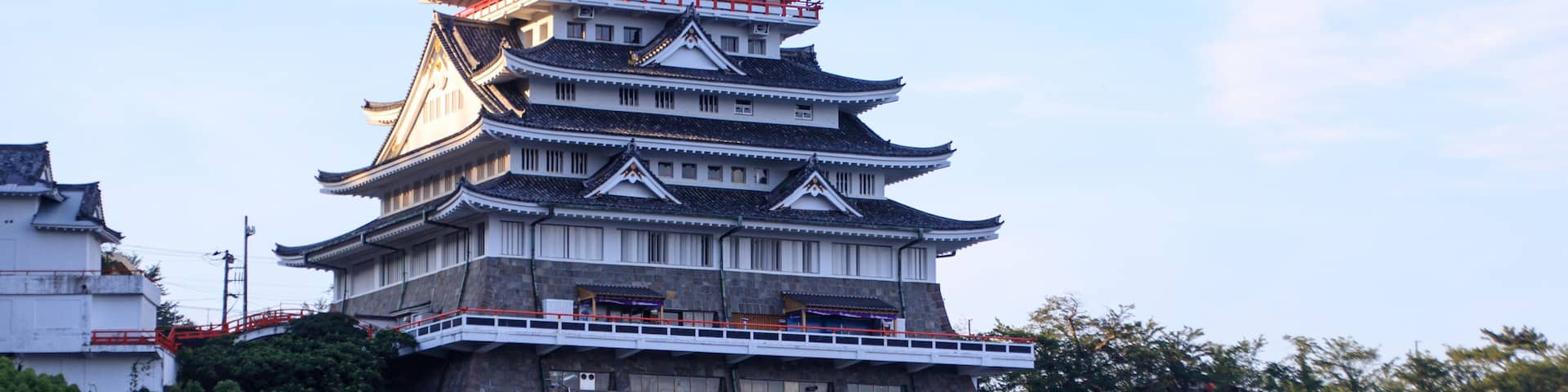 Majestic Atami Castle Standing Proud Against a Twilight Sky, Izu, Japan