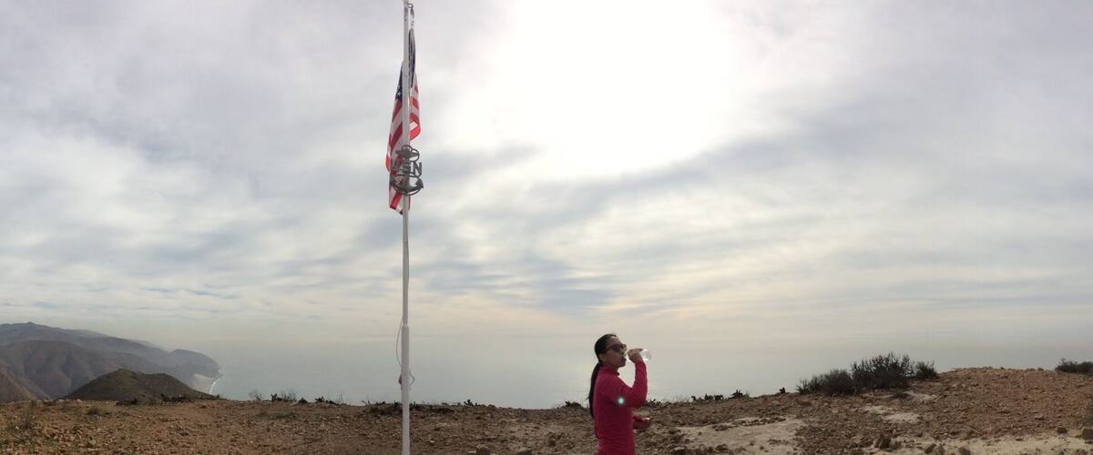 on top of the hill