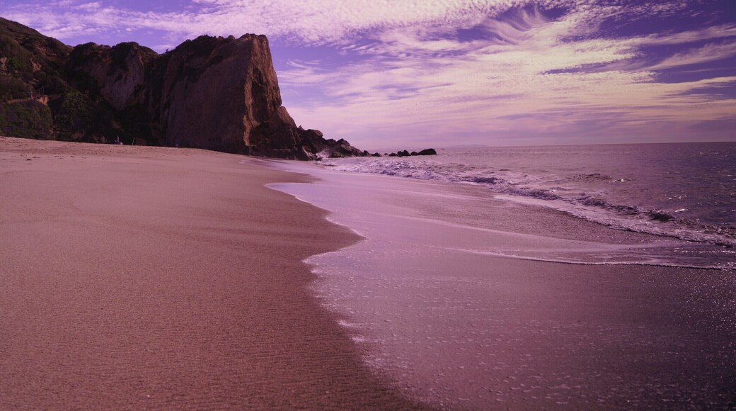 Zuma Beach, looking at Point Dume. A nice trail leads to the summit of Point Dume and on a clear day the view is amazing. It's a fantastic place to watch the sunset.