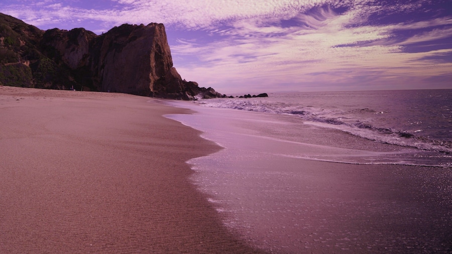 Zuma Beach, looking at Point Dume. A nice trail leads to the summit of Point Dume and on a clear day the view is amazing. It's a fantastic place to watch the sunset.
