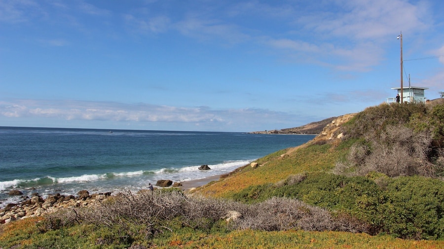 Scenic beach north of Malibu.