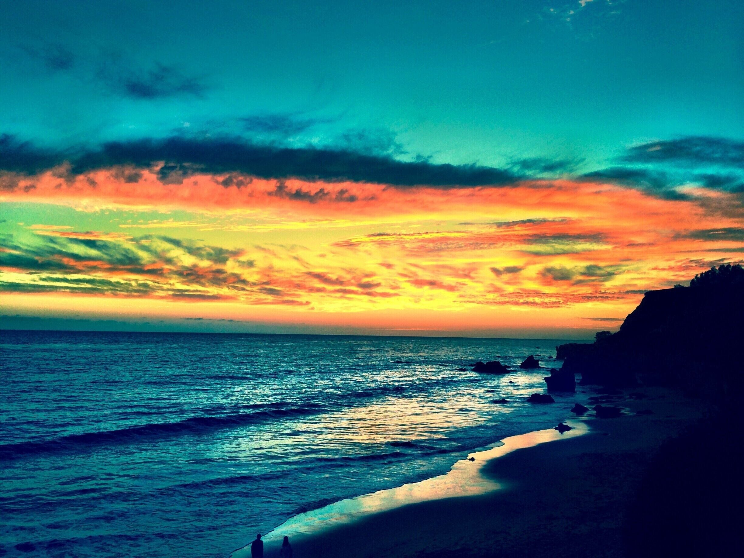 Sitting in traffic after work isn't so bad when you have this view #beach