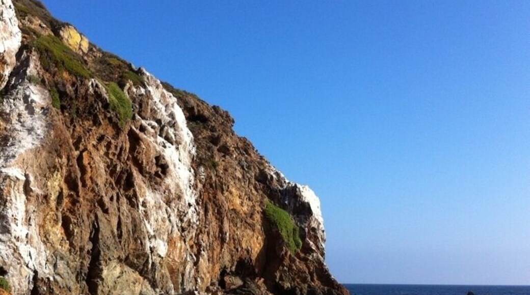 Hidden beach in Malibu