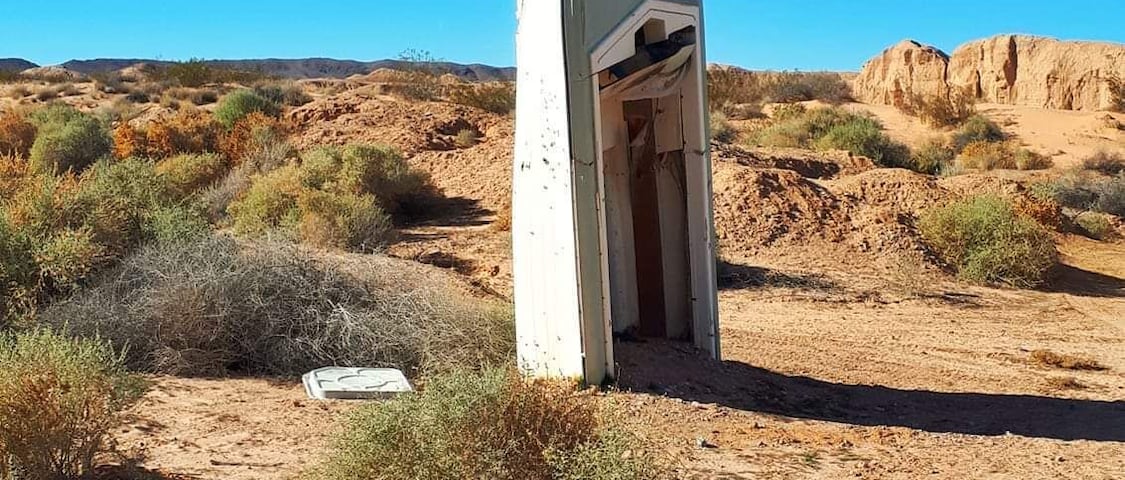 A boat in the desert