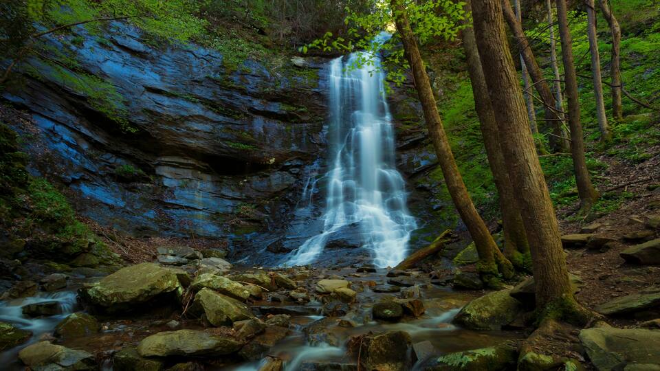 Sill Branch Waterfalls in Unicor County Tennessee
