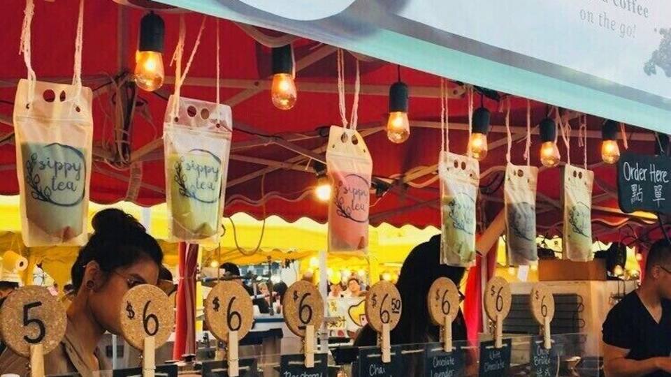 One of my favorite booths at the Richmond Night Market in BC. The whole event is incredible, but this amazing discovery of 'tea-ffe' (tea+coffee) and sipped right out of a bag is genius—and delicious! (My favorite is the London Fog!)
#lifeatexpedia