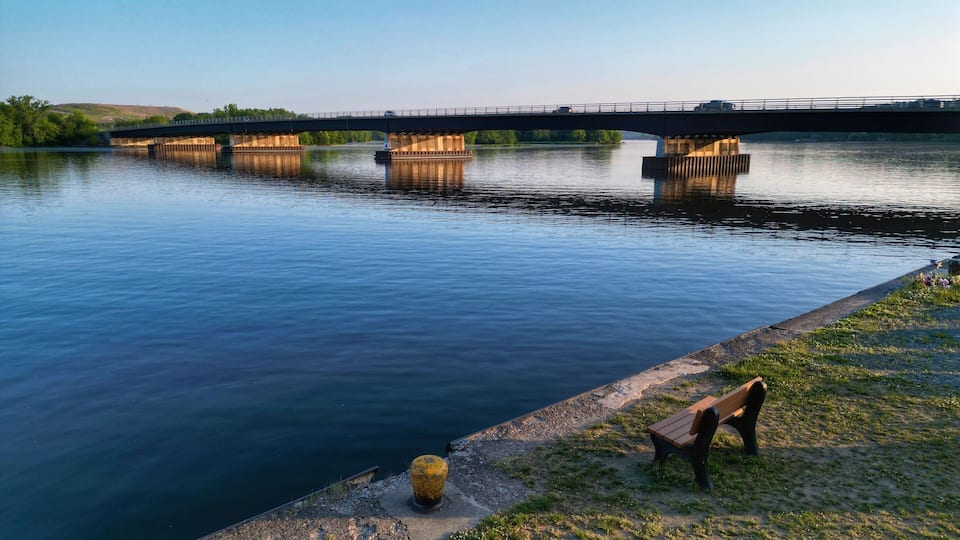 Crescent bridge in Clifton Park, NY.