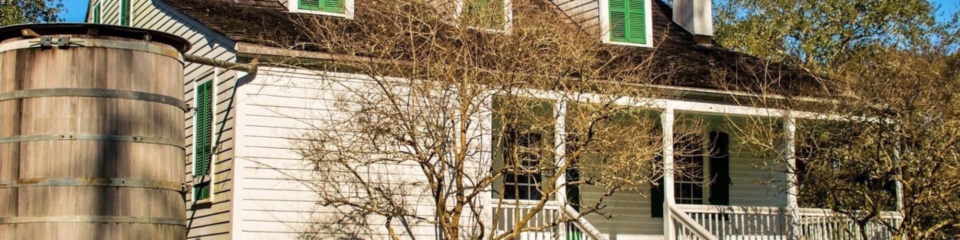 A great little historical find Built with hand-hewn cypress around 1825, the E.D. White House is an excellent example of Creole plantation architecture and traditional construction