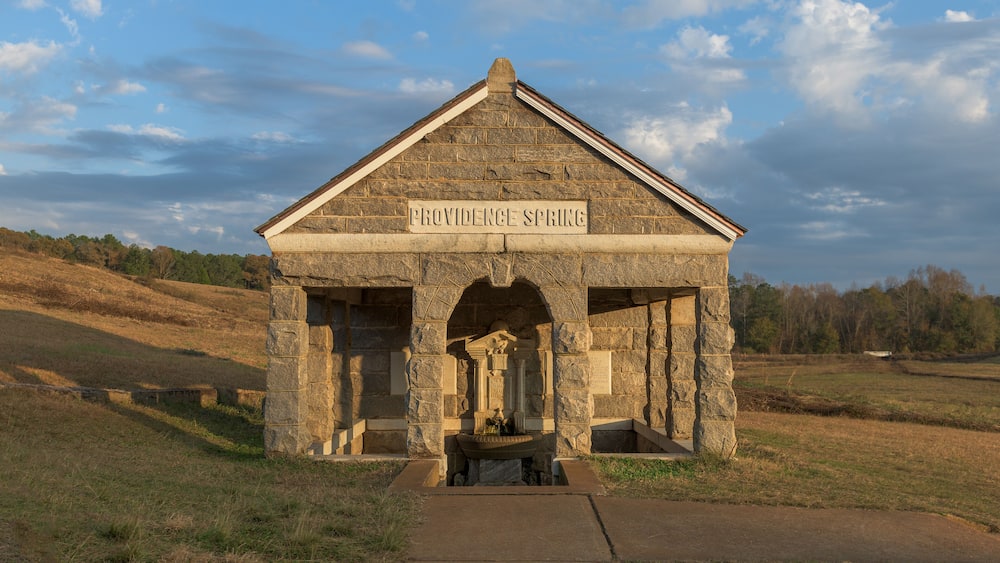 Providence Spring at the Prison Site of the Andersonville National Historic Site in Andersonville, Georgia